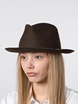 Шляпа STETSON арт. 2118108 FEDORA WOOLFELT (болотный)